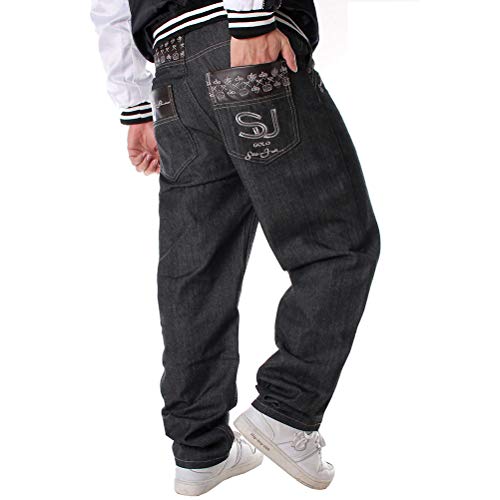 【送料無料】[Majisohiroka] ジーンズ メンズ ゆったり デニムパンツ バギーパンツ 大きいサイズ ジー..