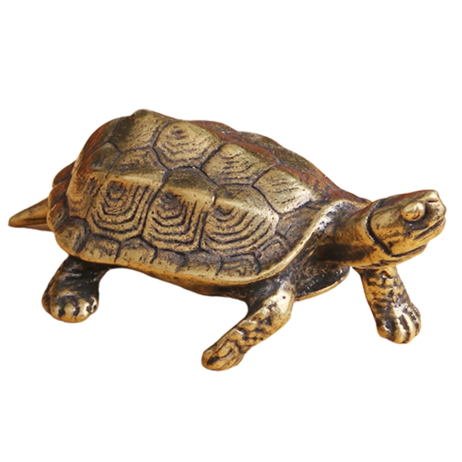 【送料無料】【ティーグルブラン】 亀 置物 風水 オブジェ 縁起物 インテリア アイテム 開運 グッズ 不老 長寿 アンティーク アクセサリー カメ 銅 5.5cm