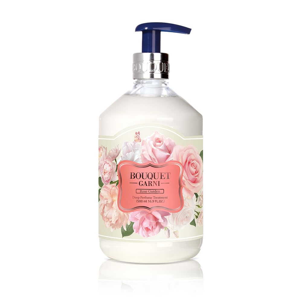 【送料無料】Bouquet Garni バニラムスクの香り/ローズガーデンの香り/ホワイトムスクの香り/ピンクグレープフルーツの香り 500ml 韓国 美容 ヘアケア 植物由来成分 うるおいキープ パフューム 色：なし、サイズ：トリートメント