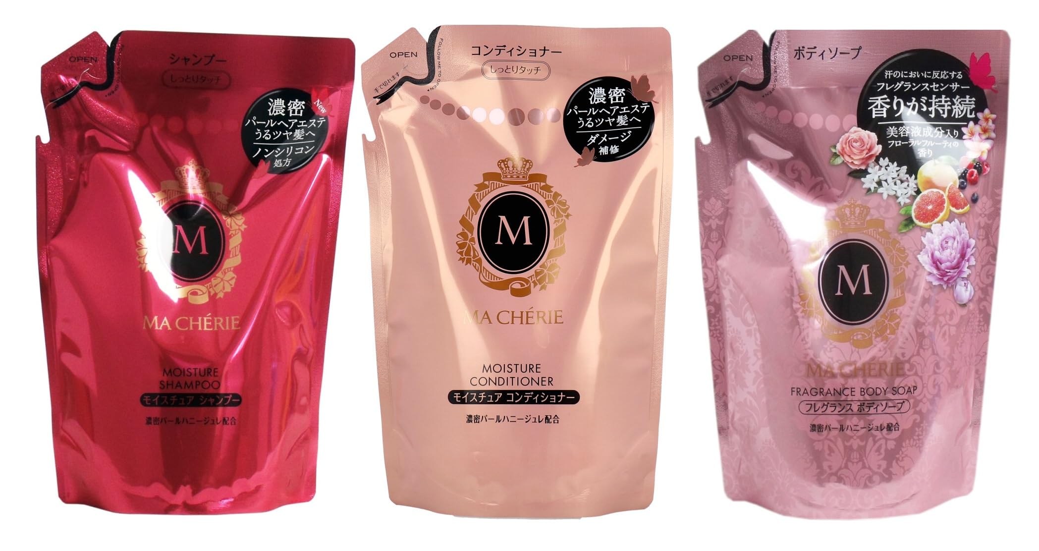 【送料無料】【まとめ買い】マシェリ モイスチュア シャンプー 詰め替えEX マシェリ モイスチュア コンディショナーEX マシェリ フレグランス ボディソープ 詰替用