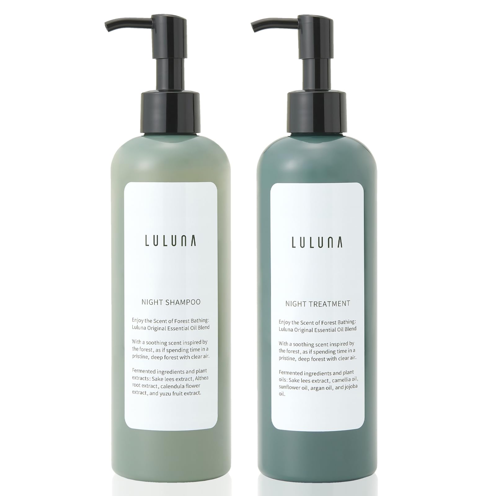 【送料無料】LULUNA 【 ダメージケア たんぱく質 髪の内部補修 】 ナイト シャンプー ＆ トリートメン..