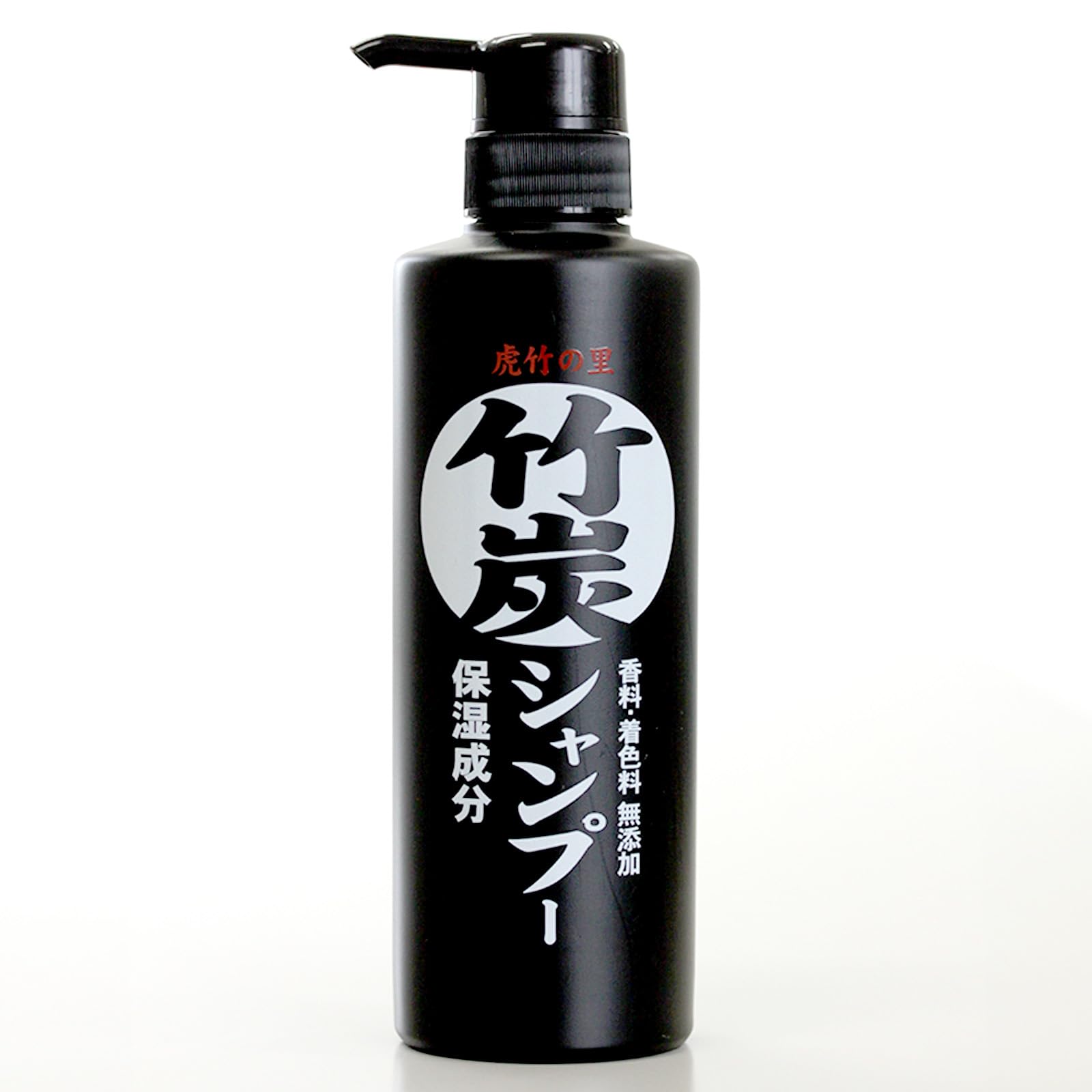 【送料無料】虎竹の里 竹炭シャンプー・竹炭リンスセット 各500ml 合成界面活性剤不使用 ノンシリコン 石鹸シャンプー スカルプケア ダメージケア 無香料 敏感肌 脂性肌 保湿 色：ブラック、サイズ：虎竹の里 竹炭シャンプー 500ml