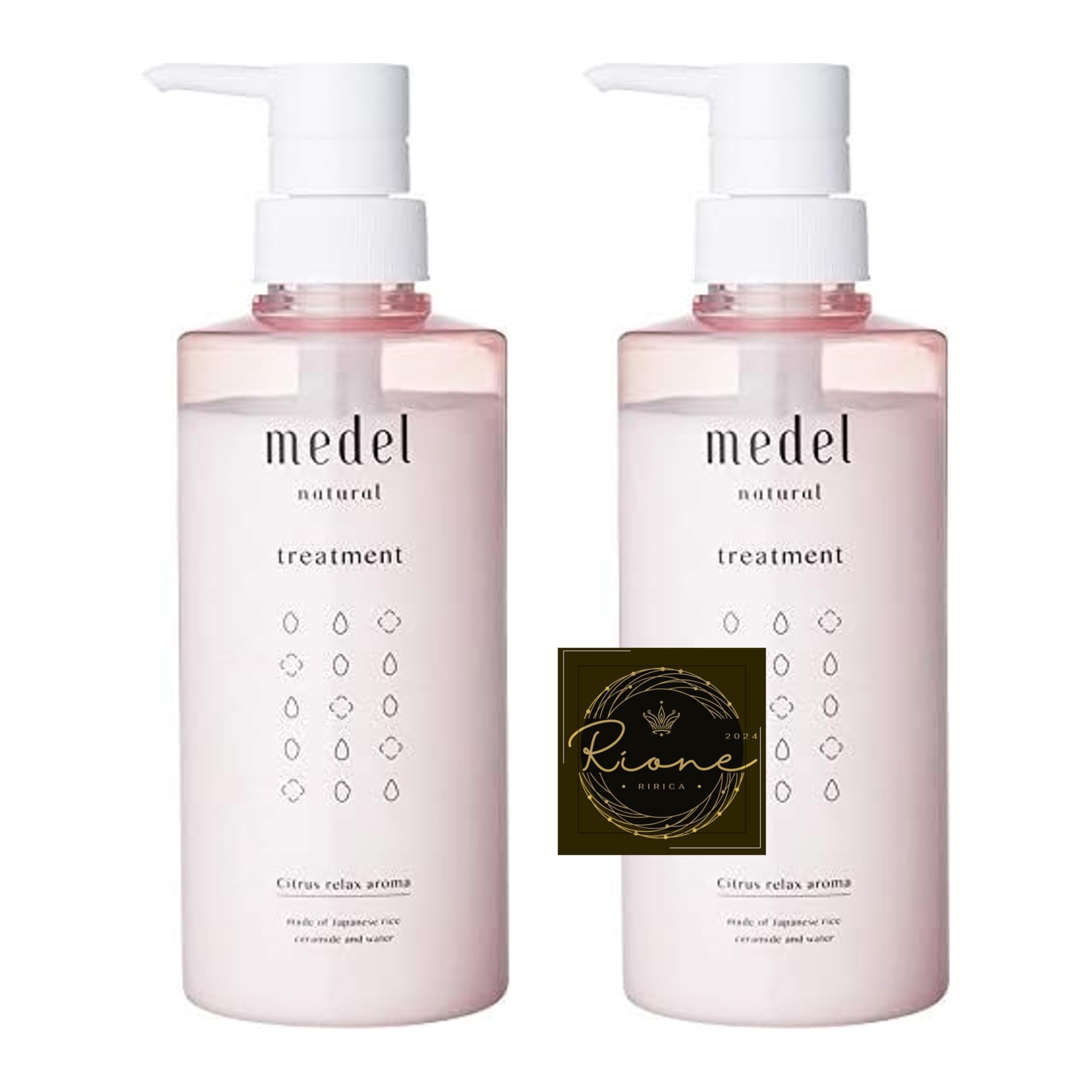【送料無料】medel(メデル) 無添加 ノンシリコン トリートメント 【しっとり 潤い】シトラスリラックスアロマ 400ml 400ミリリットル サイズ：x 2
