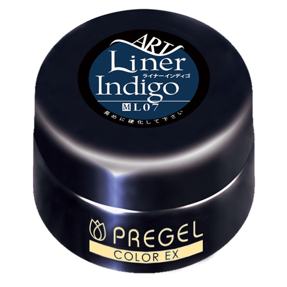 【送料無料】プリジェル ジェルネイル カラーEX ミルキーキャロット300 色：ライナーインディゴ07、サ..