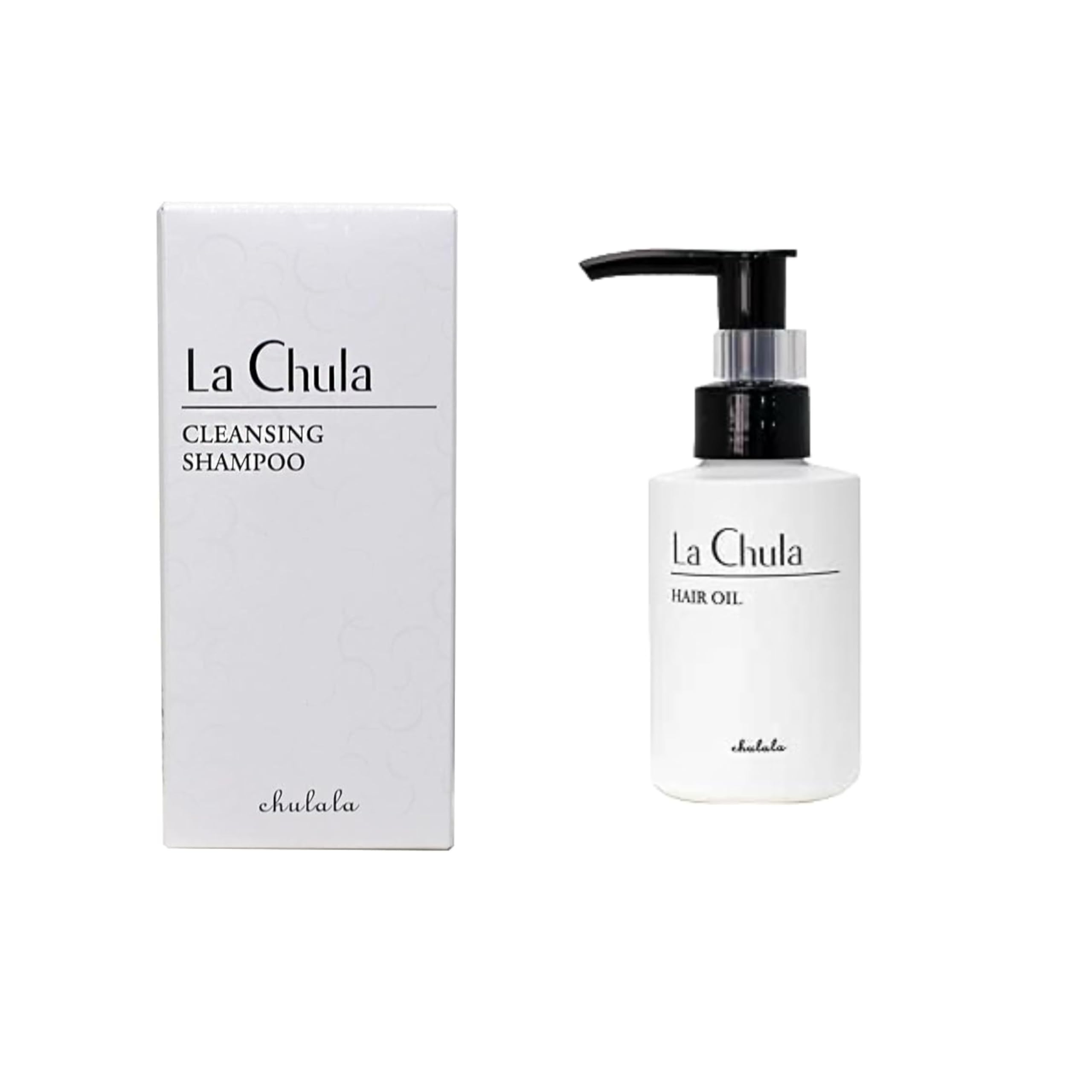 【送料無料】ラ・チュラ クレンジングシャンプー＆ヘアオイル 色：ホワイト