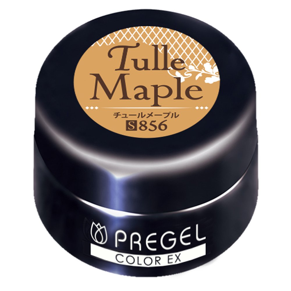 【送料無料】PRE GEL カラーEX チュールオーキッド855 3g UV/LED対応 カラージェル 色：856、サイズ：3..
