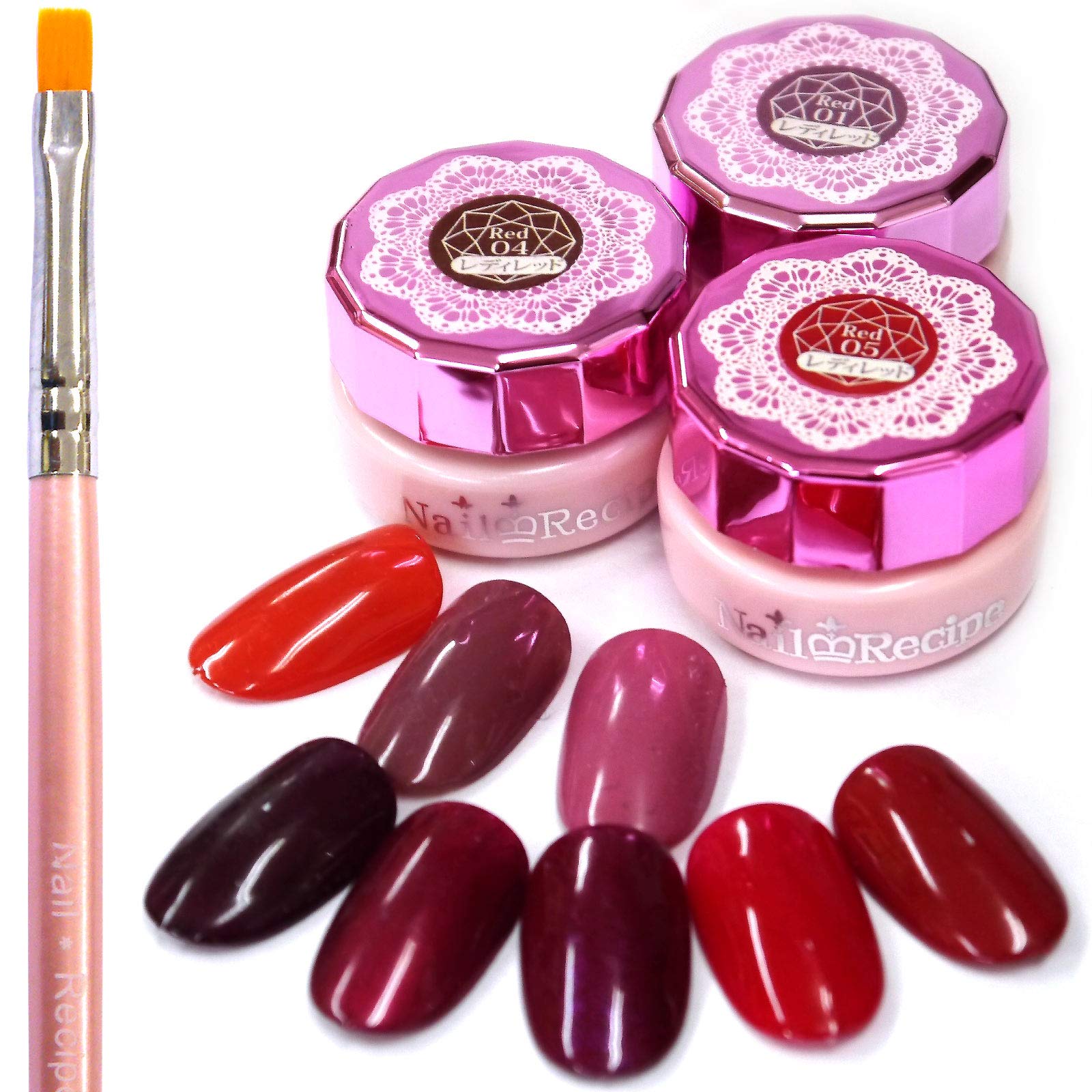 【送料無料】Nail Recipe(ネイルレシピ) カラージェル ジェルネイル ネイルカラー セット UV・LED ソー..