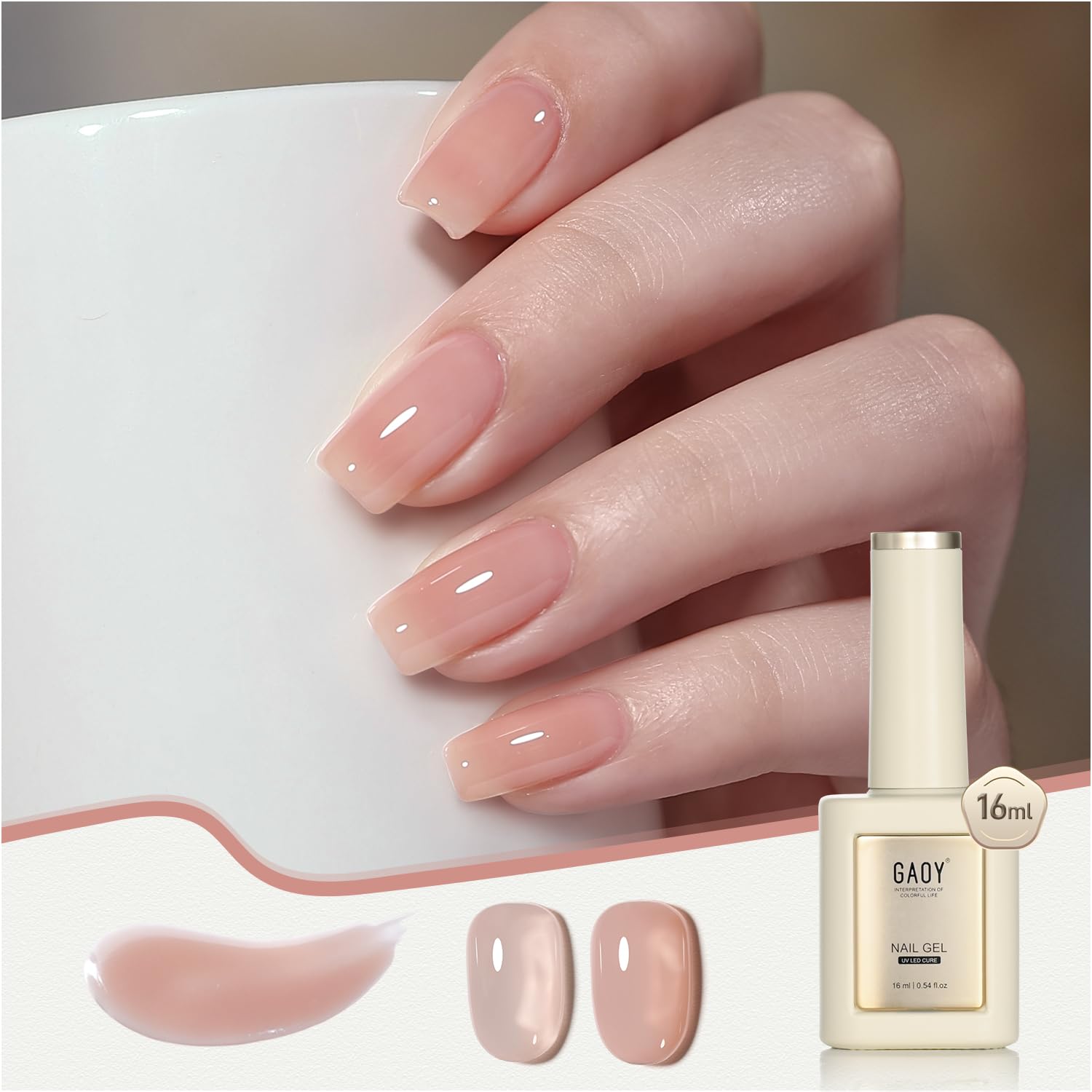 【送料無料】GAOY ジェルネイル カラージェル 単色 UV・LED対応 ポリッシュタイプ セルフネイル 初心者..