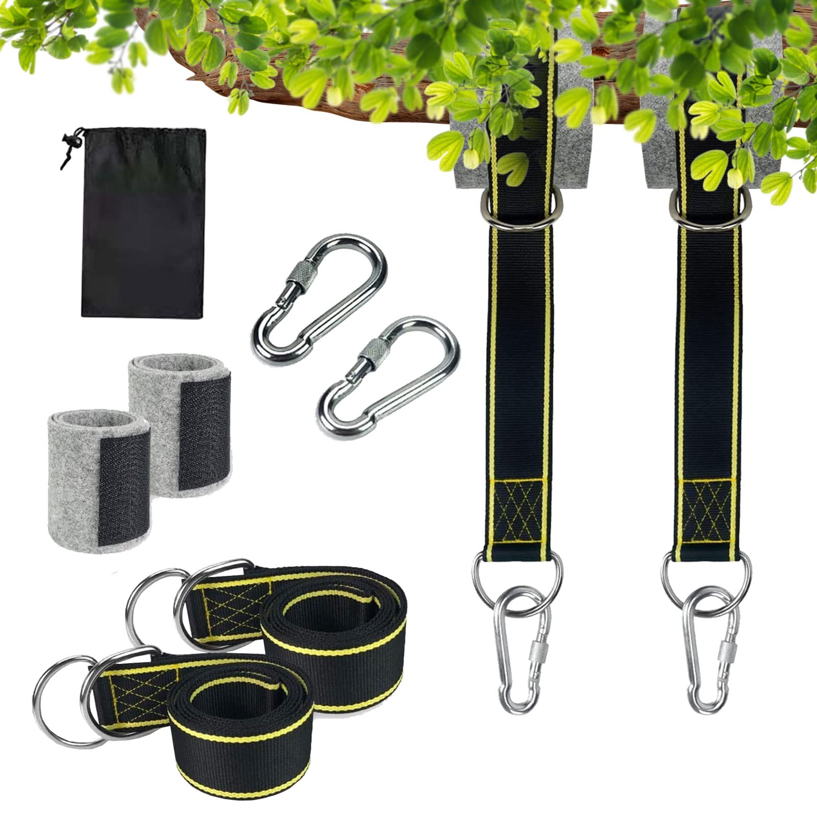 【送料無料】【2本セット】ブランコ ハンモック 固定用ベルト 2m 耐荷重量1000kg キャンプ ロープ ハン..