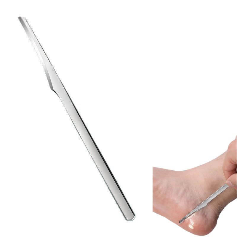 【送料無料】1pc ステンレス鋼のペディキュアナイフ、鋭利なフットスクレーパー、足の角質除去ツール、..