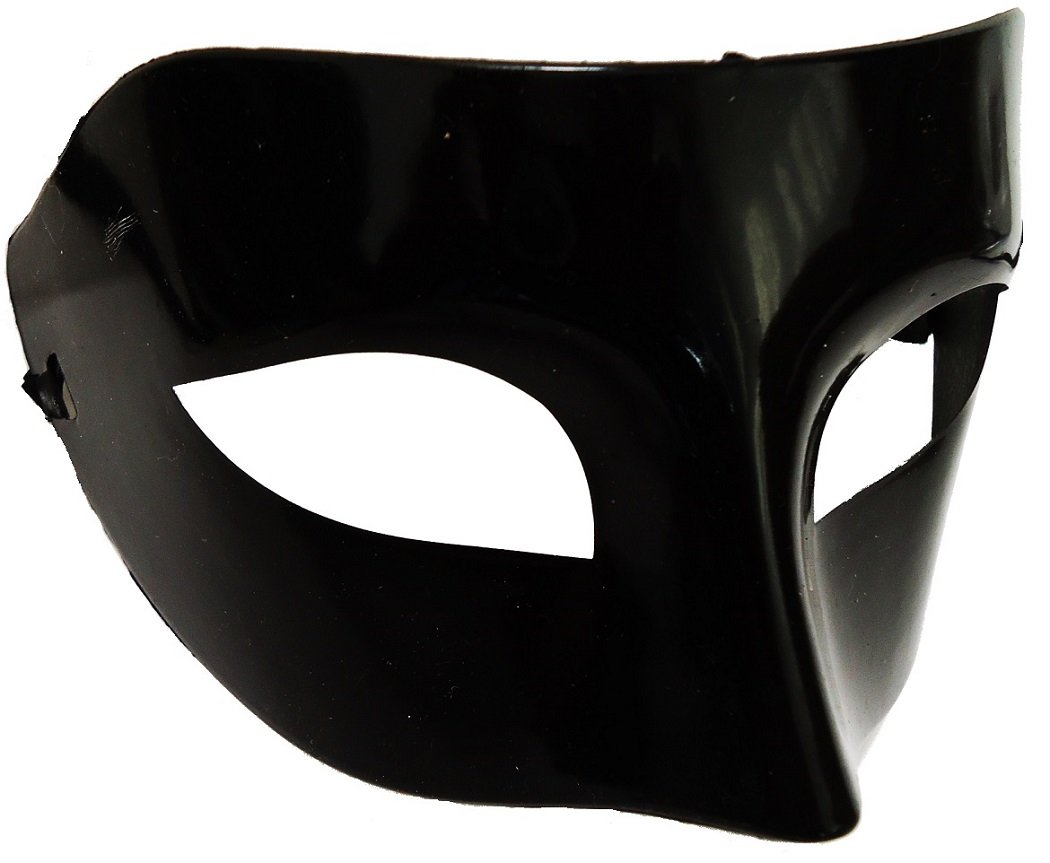 【送料無料】ベネチアンマスク 仮面 ブラック 手品 仮装