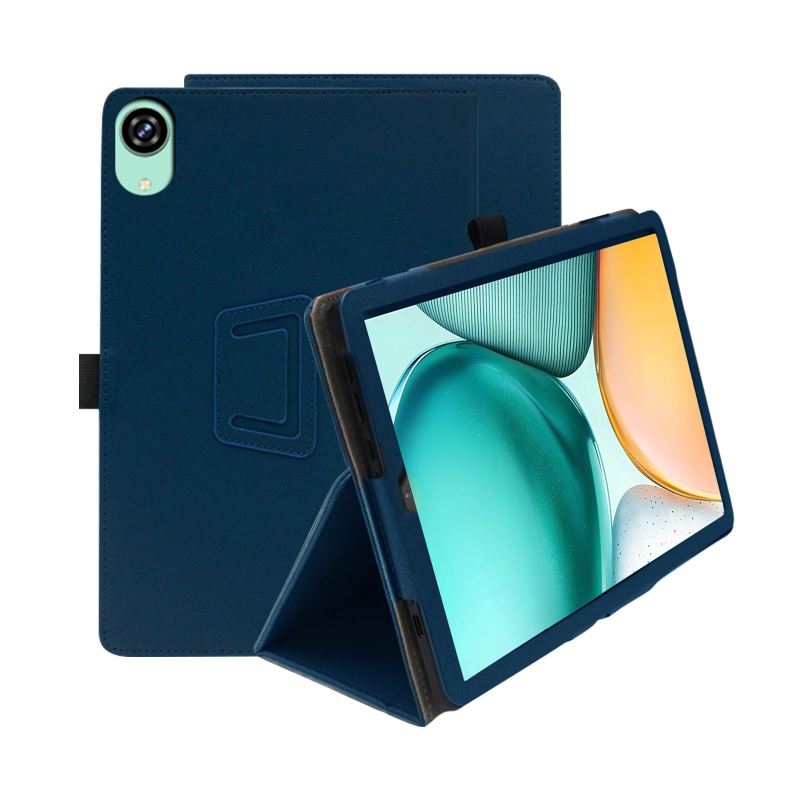 【送料無料】For BMAX I8 Plus ケース 8.68インチ タブレット 保護ケース 高級PU 全面保護 調節可能 防水防汚 衝突防止 薄型軽量 良い手触り Greerass 長持ち スタンド機能付き タブレット ケース (ブルー)