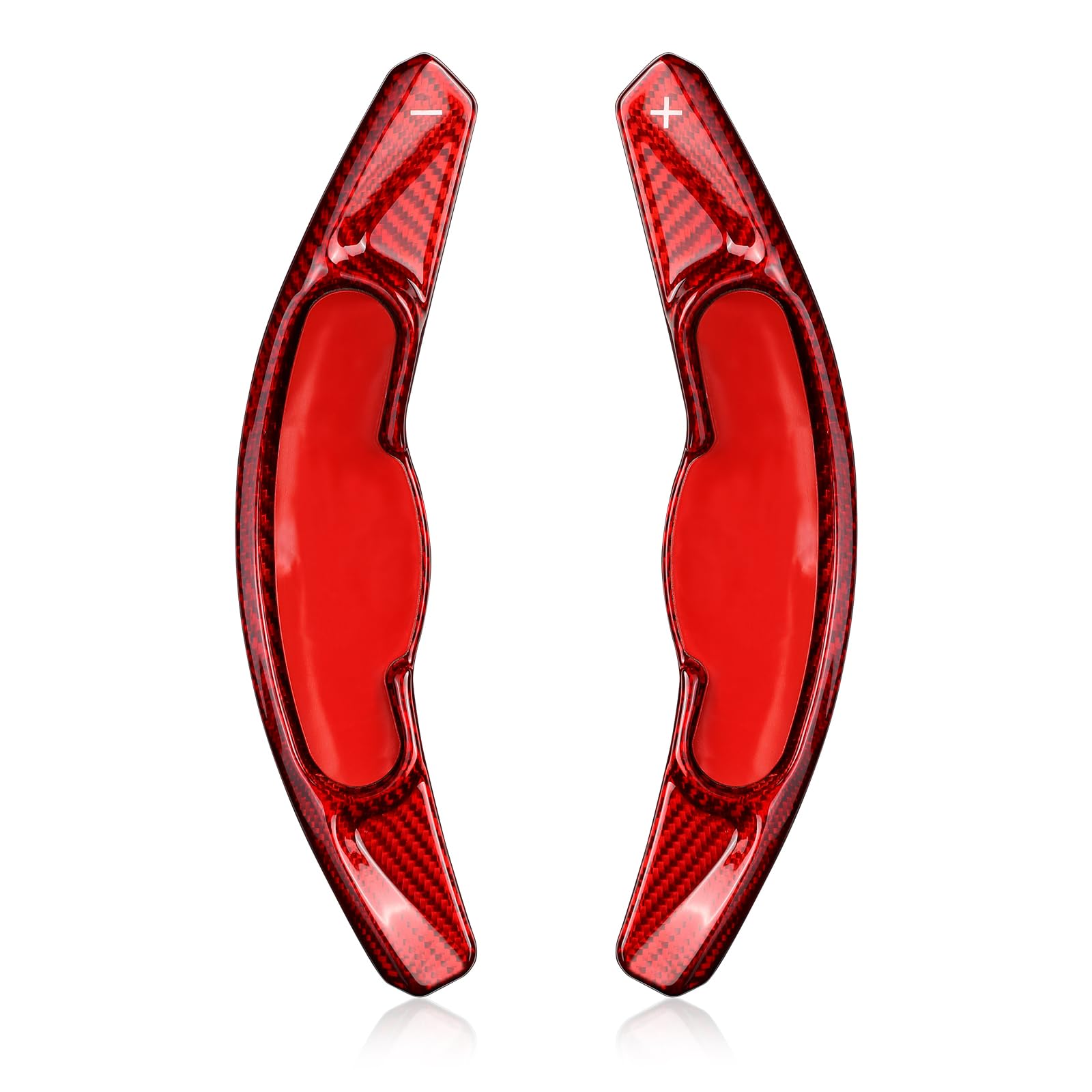 【送料無料】[T-carbon] Mini パドルシフトカバー シフト F60 パドル エクステンション リアルカーボン製 Mini パドルシフトカバー F54/F55/F56/F57/F60 パドルシフトエクステンションMINI 14年-22年専用(赤）