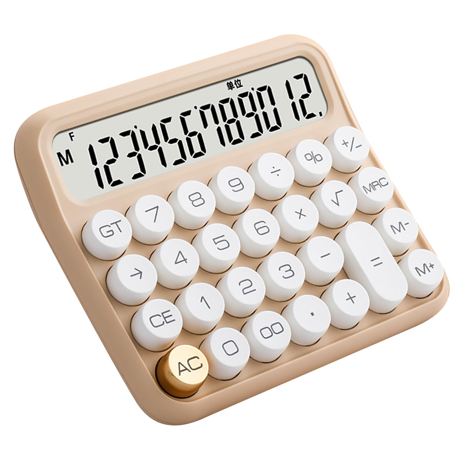 商品情報商品の説明主な仕様 【大きなボタン】：大型LCDディスプレイ電卓は、柔らかく柔軟で持ちやすい大きな丸いボタンで設計されています。【滑り止め】：12桁電卓には滑り止めの底パッドが付いており、しっかりと配置でき、滑り止め、落下防止が可能で、デスクトップでの使用に適しています。【LCDディスプレイ】：大きなボタン電卓には12桁の表示を備えた大きなLCD画面があり、画面を傾けると読みやすくなります。【取り外し可能なキーキャップ】：デスクトップ電卓には取り外し可能なキーキャップがあり、機械的な感触があり、取り付けと取り外しが簡単で、ほこりの掃除が簡単です。【自動シャットダウン】：機械式電卓は自動シャットダウンをサポートしており、数分間のスタンバイ後に自動的にシャットダウンし、電力を節約します。