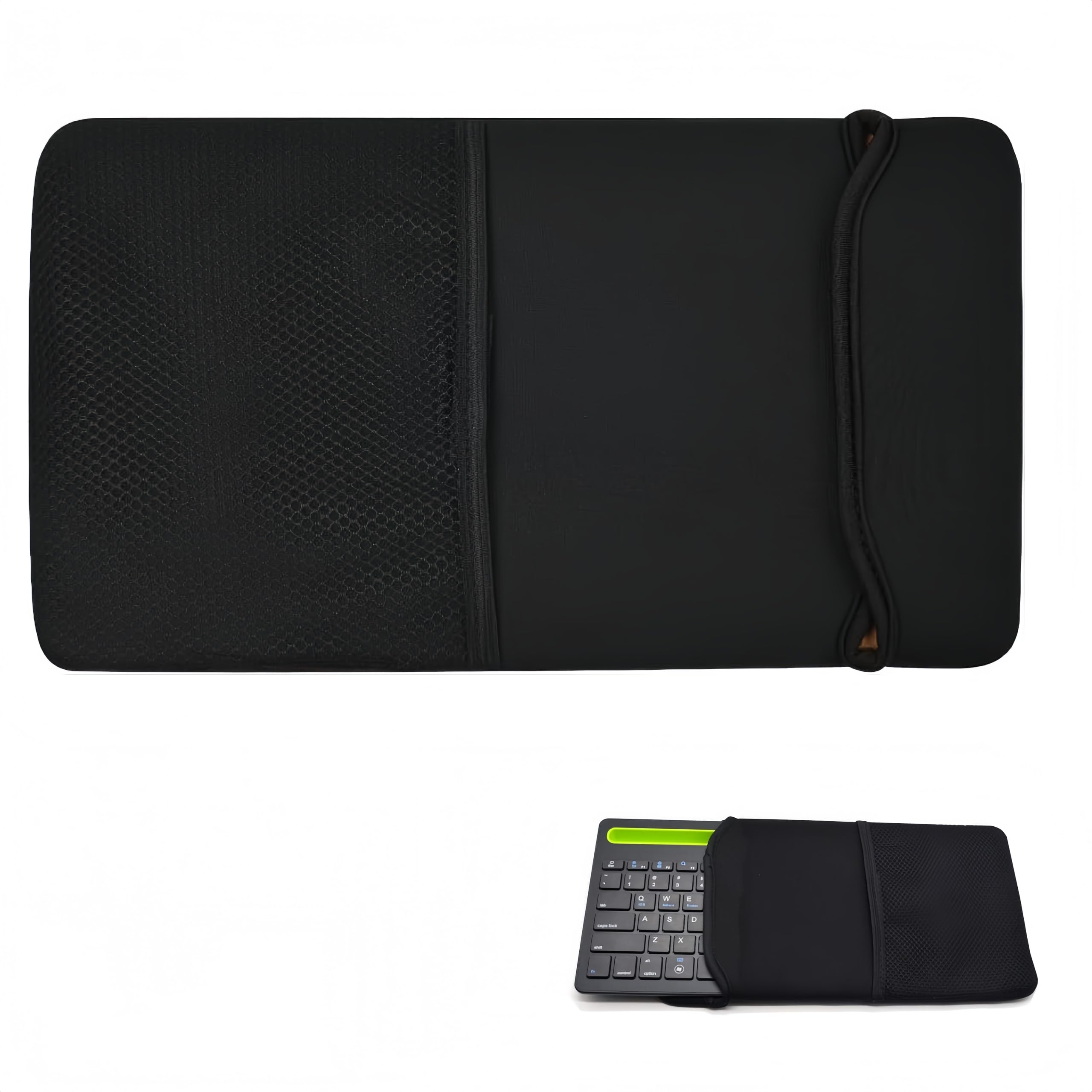 【送料無料】Kuymquat ロジクール Logicool K380 K380S K480 ワイヤレス キーボードケース Bluetooth キーボード収納ケース 互換品 キーボード ワイヤレス マウス M350S Arteck HB030B ワイヤレス キーボード 収納ケース ネオプレン製 小型軽量 黒 (ケースのみ）