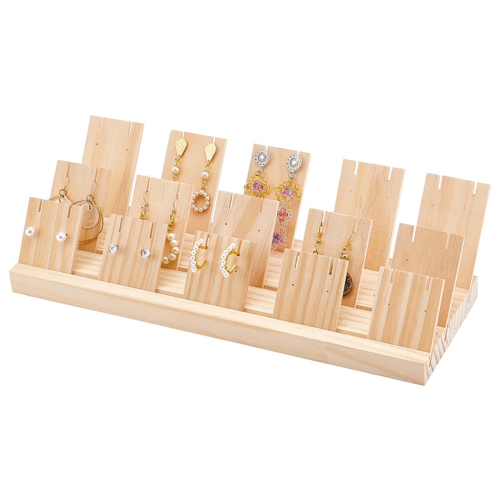 【送料無料】PH PandaHall ジュエリー収納 木製ディスプレイスタンド アクセサリースタンド ピアスディ..
