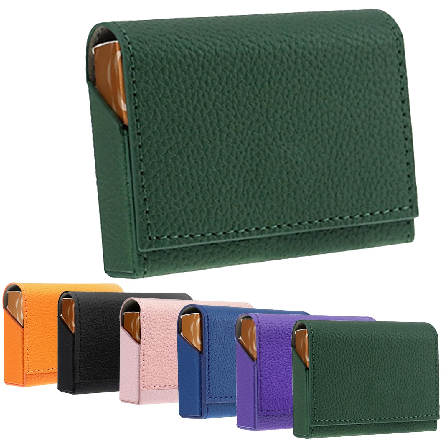 【送料無料】HOREJIA互換ケース アイコス対応 ヒートスティックPU レザー ケース イルマ対応イルマiワン対応たばこテリアケース 加熱式たばこ用ハードケース 変形しづらく 衝突防止 防水防汗 （ケースのみ） (グリーン)