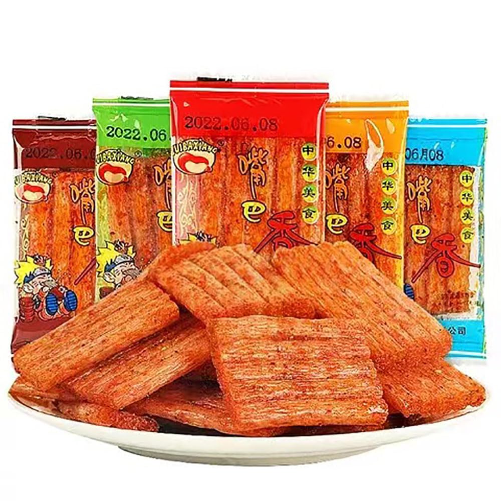 【送料無料】辣条 ラーティアオ 嘴巴香辣片 ソフトでスパイシー 脂っこくない 魅力...