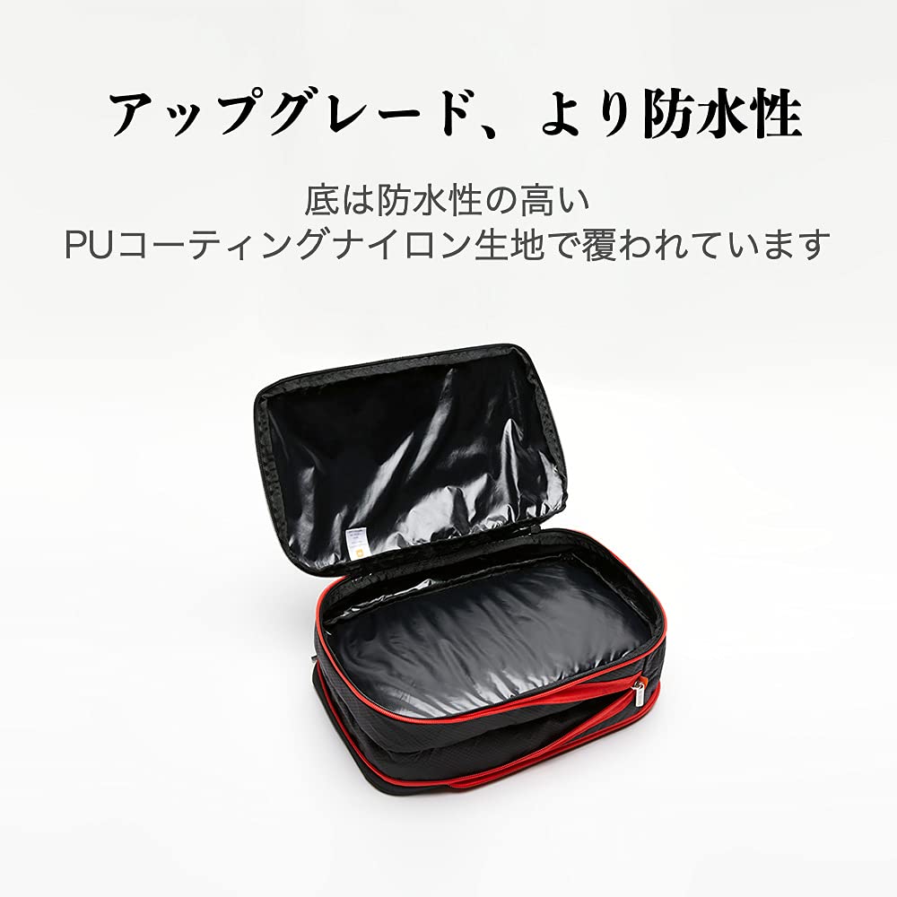 【送料無料】Bee Nesting トラベルポーチ 旅行用圧縮袋 圧縮バッグ 9L 衣類収納 ファスナー 拡張可能 ペース節約 2 つの収納コンパートメント 軽量 出張 旅行 便利グッズ (ブルーレッド,2点セット) plus-market-10165975 Plus1マーケット楽天市場店 サンプル画像2