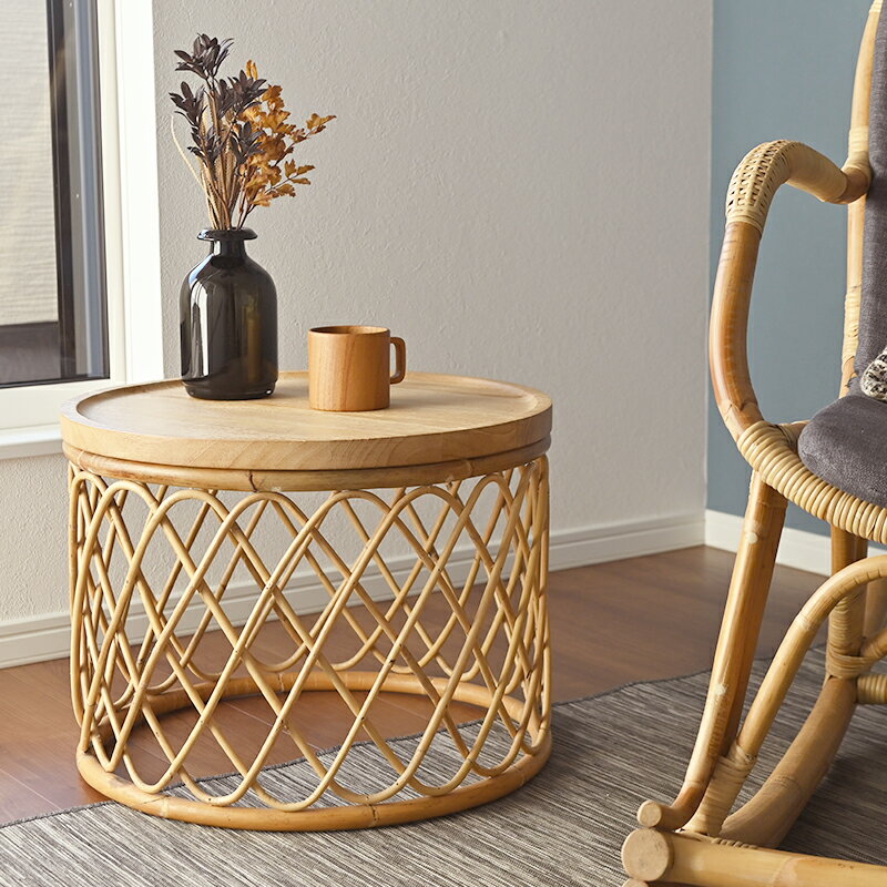 ラタンテーブルラウンドテーブルサイ...