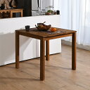 ダイニングテーブル 単品 80cm幅 木製 2人用 チーク無垢材 角型 コンパクト ダイニングテーブル コーヒーテーブル 机 木製 インテリア おしゃれ ナチュラル 天然木 北欧 カフェ 食卓 モダン