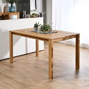 ダイニングテーブル 単品 130cm幅 木製 4人用 チーク無垢材 角型 コンパクト ダイニングテーブル コーヒーテーブル 机 木製 インテリア おしゃれ ナチュラル 天然木 北欧 カフェ 食卓 モダン