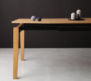 ダイニングテーブル デザイナーズテイスト 北欧モダンダイニングシリーズ ダイニングテーブル単品 W140-240