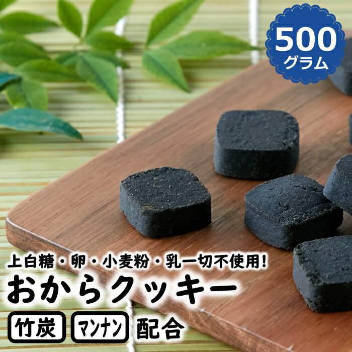 竹炭 マンナン おからクッキー 500g 