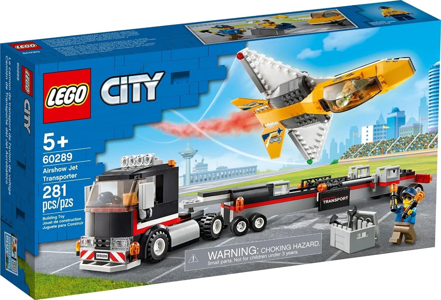 レゴ LEGO シティ 航空ショーのジェット輸送車 60289 レゴブロック レゴシティ 飛行機 車 おもちゃ