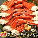 特大 ズワイ蟹足 2kg 2L〜3L ギフト対応商品 特大サイズ 大 大きい ジャンボ 北海道 オホーツク 蟹 かに カニ 海鮮 楚蟹 ずわいがに ズワイガニ ...