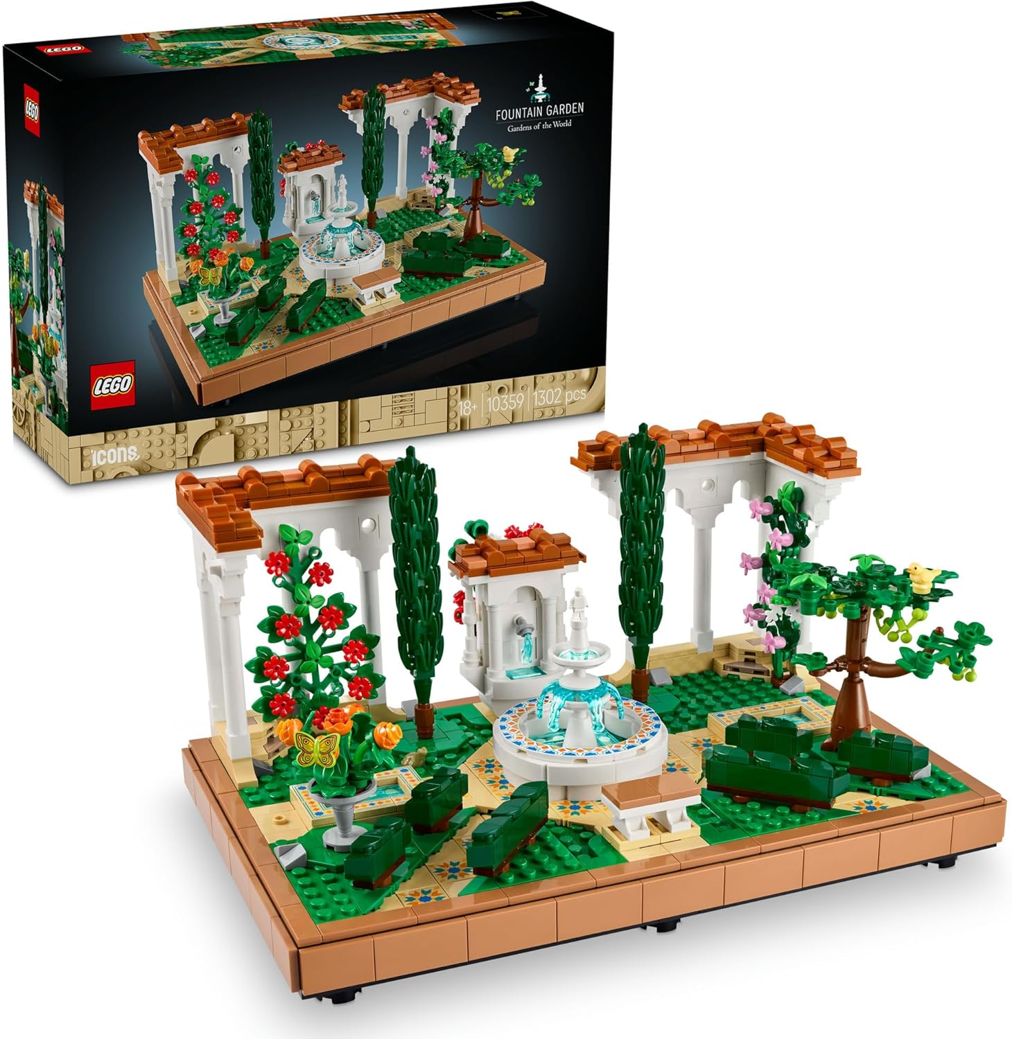 乐天商城 - レゴ LEGO アイコン 噴水のある庭 10359 おもちゃ 玩具 誕生日 プレゼント ブロック 母の日 父の日 男性 女性 インテリア オシャレ
