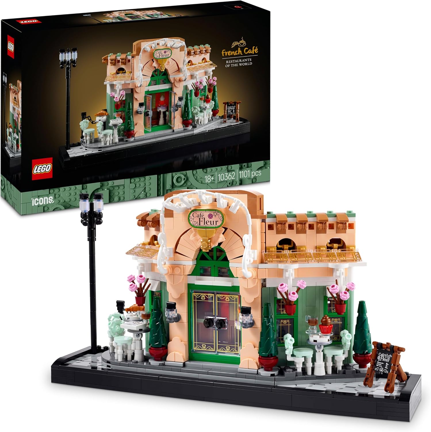 乐天商城 - レゴ LEGO アイコン フレンチカフェ 10362 おもちゃ 玩具 誕生日 プレゼント ブロック 母の日 父の日 男性 女性 インテリア オシャレ