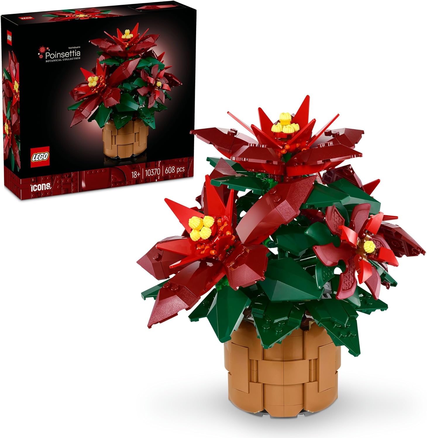 レゴ LEGO ボタニカル ポインセチア 10370 おもちゃ 玩具 誕生日 プレゼント ブロック 母の日 男性 女性 観葉植物 フェイクグリーン 母 父 送料無料