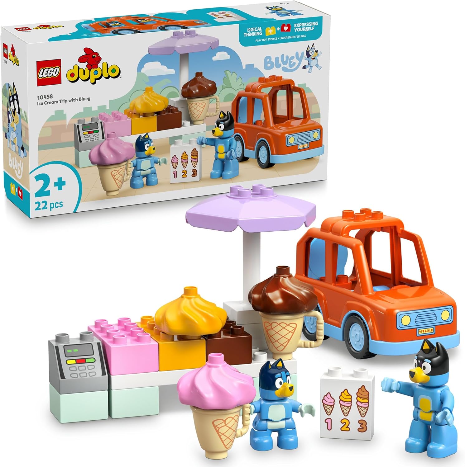 Rakuten - レゴ LEGO ブルーイ ブルーイとアイスクリームを買いに行こう 10458 おもちゃ 誕生日 プレゼント ブロック 知育 動物 生き物 フィギュア グッズ ゲーム 送料無料