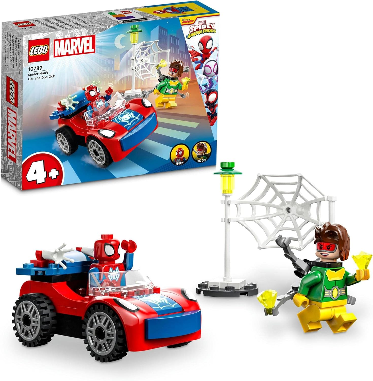 Rakuten - レゴ LEGO マーベル スパイディとすごいなかまたち スパイディのくるまとドック・オク 10789 おもちゃ 玩具 誕生日 プレゼント ブロック 知育 乗り物 車 ミニカー