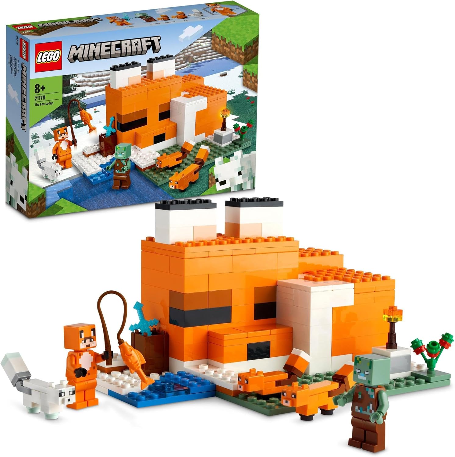 Rakuten - レゴ LEGO マインクラフト キツネ小屋 21178 おもちゃ 玩具 誕生日 プレゼント ブロック マイクラ Minecraft グッズ 動物 生き物