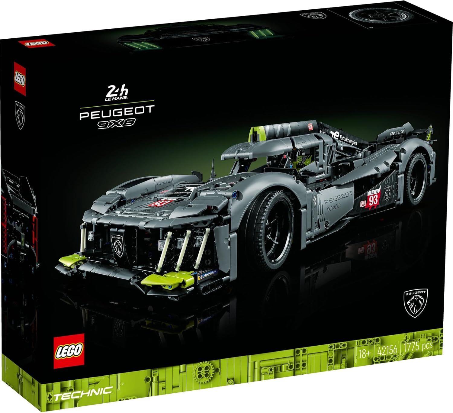食品・雑貨の総合通販 DON-SHOPのレゴ LEGO テクニック プジョー 9X8 24H ル・マン・ハイブリッド・ハイパーカー おもちゃ ブロック 乗り物 車 ミニカー 42156｜アングル2