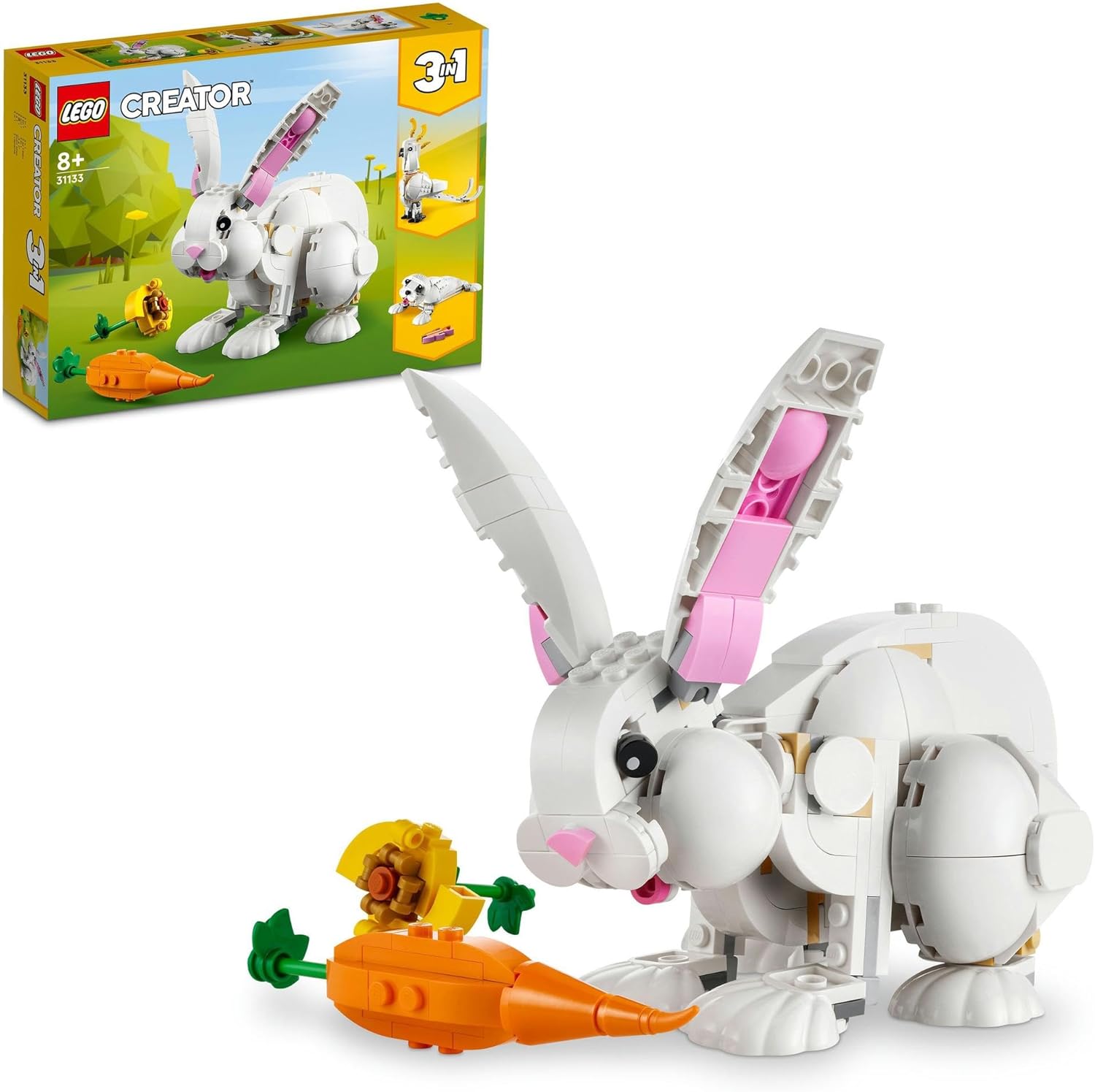 Rakuten - レゴ LEGO クリエイター エキスパート 白ウサギ 31133 おもちゃ プレゼント 誕生日 ブロック クリスマス 女の子 男の子 動物 生き物