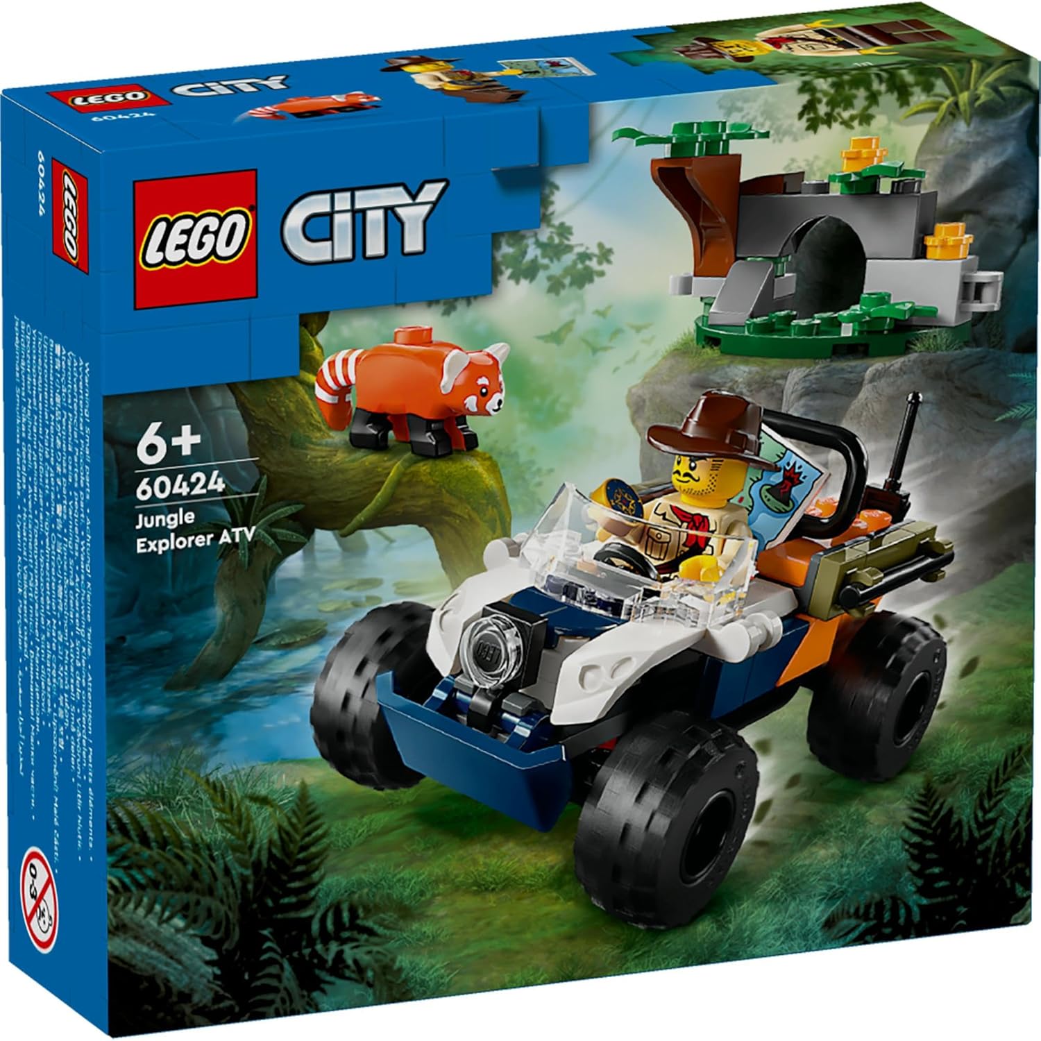 レゴ LEGO 60424 シティ ジャングル探検 オフロード車 レッサーパンダをさがせ おもちゃ 玩具 プレゼント 誕生日 ブロック 知育 クリスマス 男の子 女の子 子供 6歳 7歳 8歳 9歳 乗り物 車 ミニカー 2