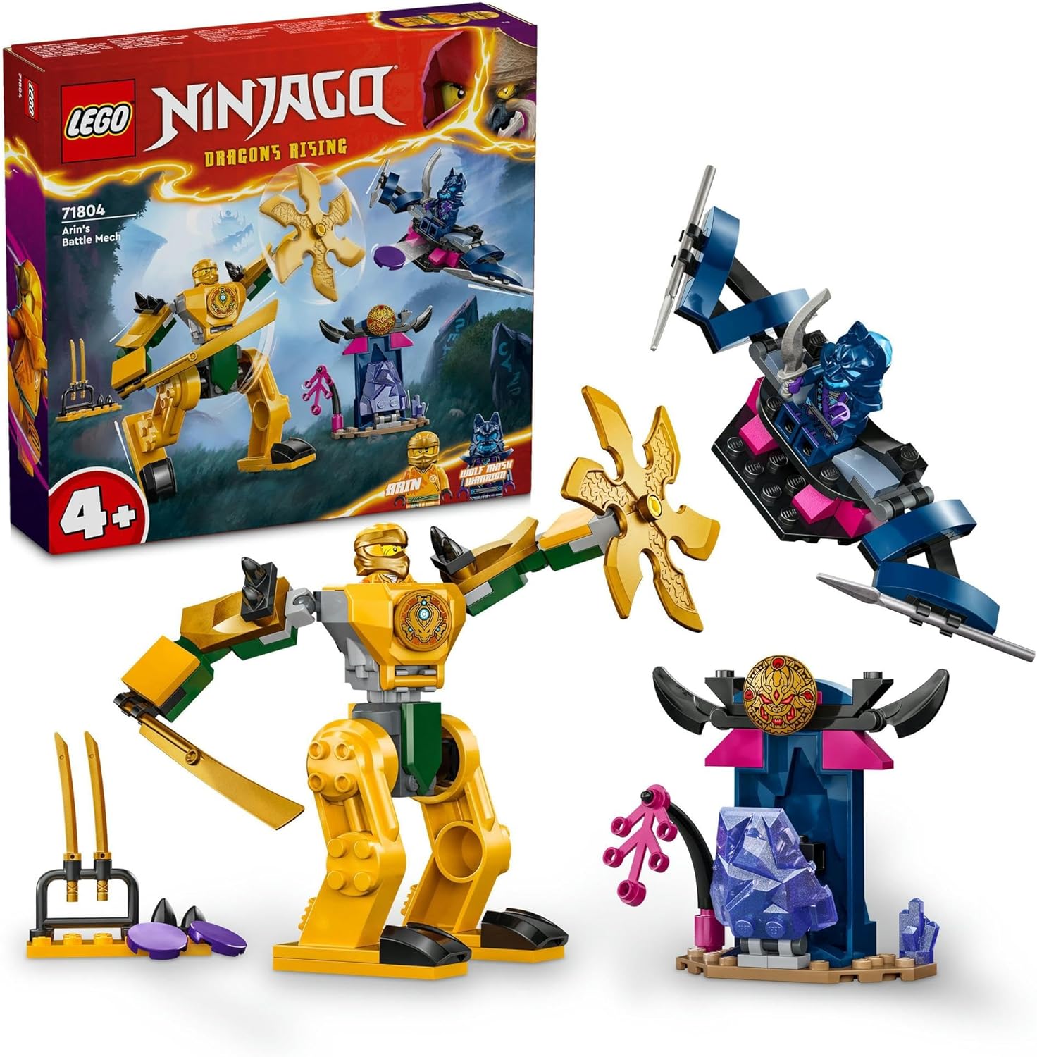 乐天商城 - レゴ LEGO ニンジャゴー エリンのバトル・メカスーツ 71804 おもちゃ 玩具 誕生日 クリスマス プレゼント ブロック 知育 対戦 ロボット