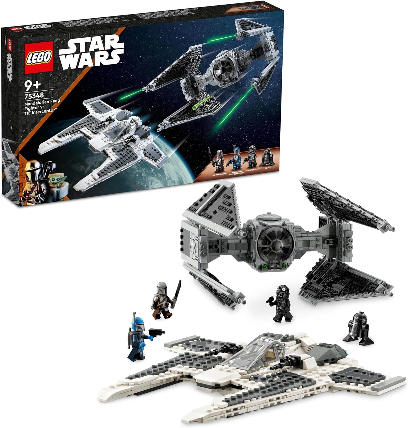 レゴ LEGO スター・ウォーズ マンダロリアン ファング・ファイター vs タイ・インターセプタ― 75348 おもちゃ ブロック プレゼント 宇宙 うちゅう 男の子