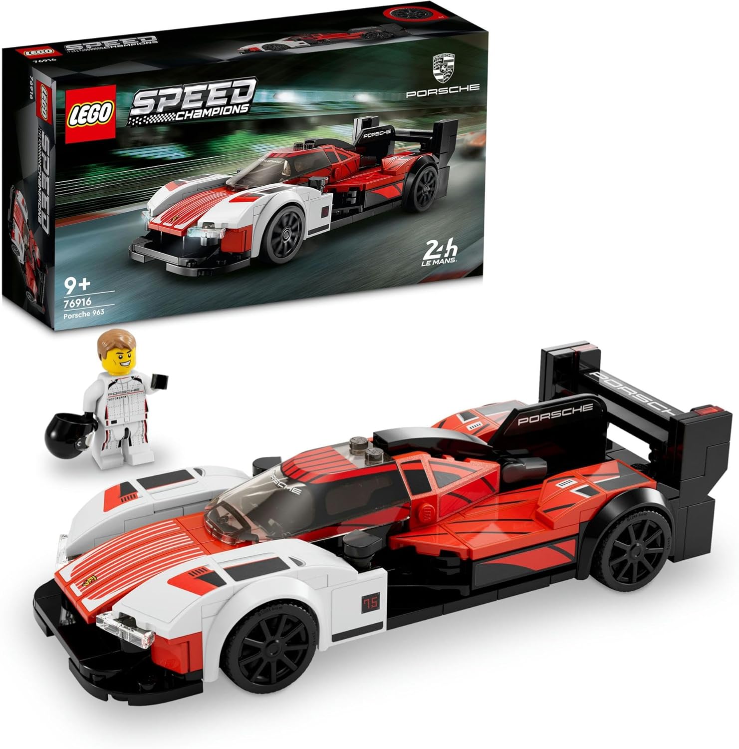乐天商城 - レゴ LEGO スピードチャンピオン ポルシェ 963 76916 おもちゃ 玩具 プレゼント 誕生日 ブロック クリスマス 男の子 女の子 子供 乗り物 車 ミニカー