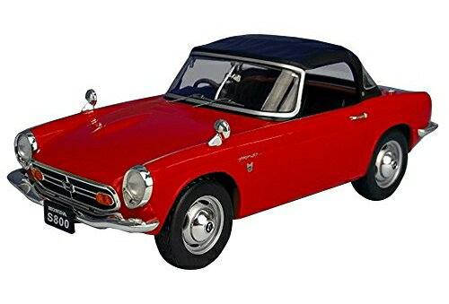 First18（ファースト18） 1/18 ホンダ S800 コンバーチブル レッド クローズドルーフ ミニカー