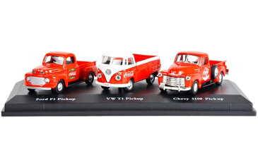 Motor City Classics（モーターシティクラシックス） Coca-Cola （コカコーラ） 1/72 クラシック ピックアップ セット