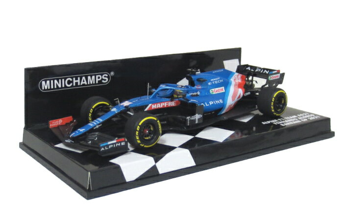 MINICHAMPS（ミニチャンプス） 1/43 アルピーヌ F1チーム A521 2021 バーレーンGP #14 F.アロンソ ミニカー 1