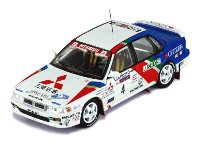 ixo（イクソ） 1/43 三菱 ギャラン VR-4 1990 RACラリー #4 A.バタネン ミニカー