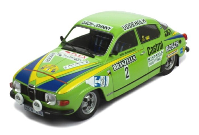 ixo（イクソ） 1/18 サーブ 96 V4 1976 ラリー・スウェーデン #2 S.ブロンクビスト ミニカー