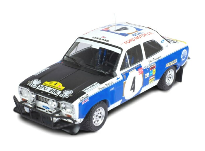 ixo（イクソ） 1/18 フォード エスコート MK1 RS 1600 1973 サファリラリー #4 H.ミッコラ ミニカー 1