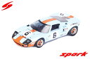 SPARK（スパーク） 1/43 フォード GT40 1969 ルマン24時間 優勝 6 J.イクス/J.オリバー ミニカー