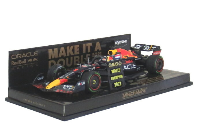 MINICHAMPS（ミニチャンプス） 1/43 オラクル レッドブル レーシング RB18 2022 F1 日本GP 優勝 #1 M.フェルスタッペン ピットボード付 ミニカー